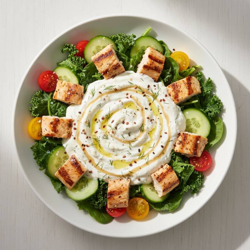 Creamy Herb Chicken Salad Bowl