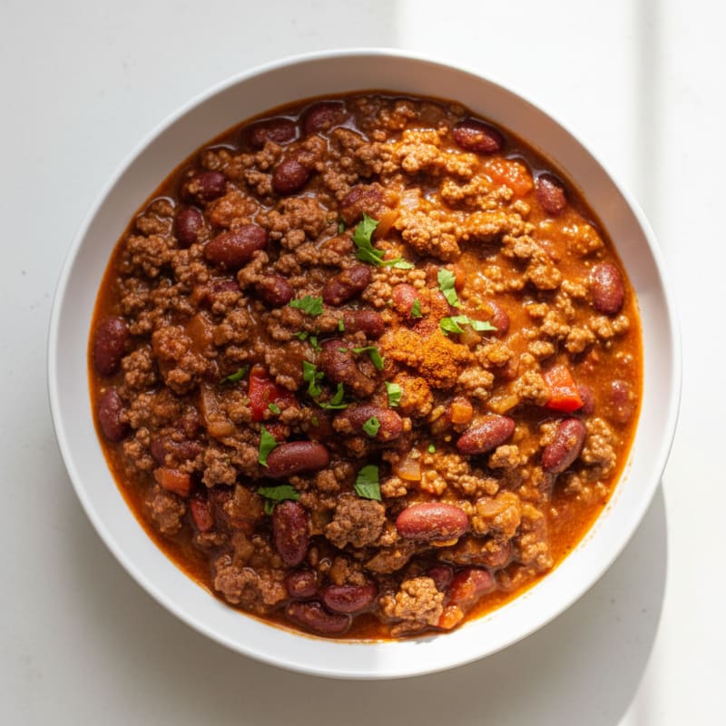 Tender Smoky Beef Chili with Beans