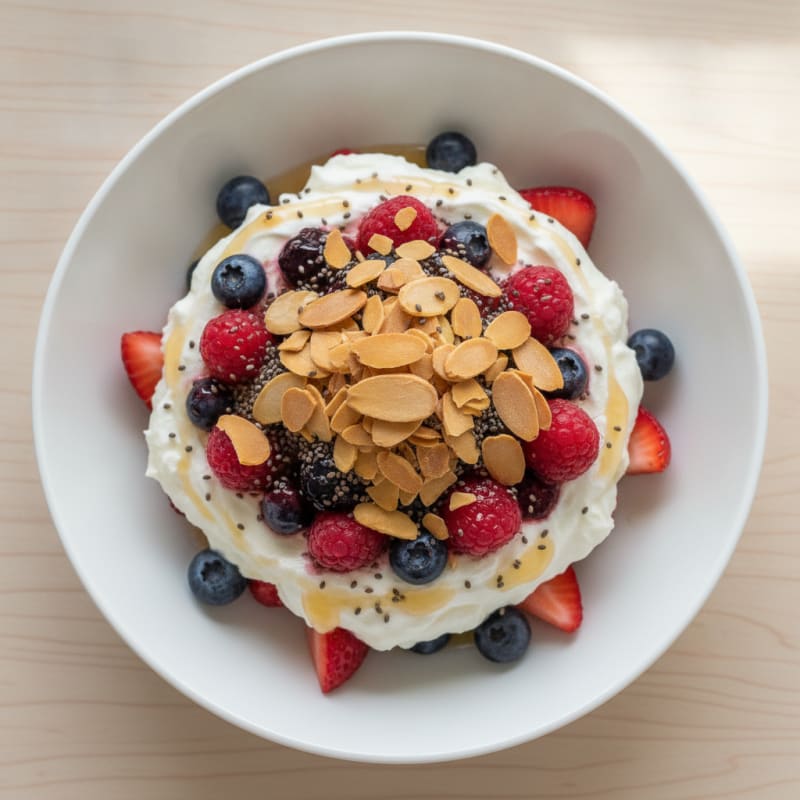 Creamy Greek Yogurt Protein Parfait with Berries