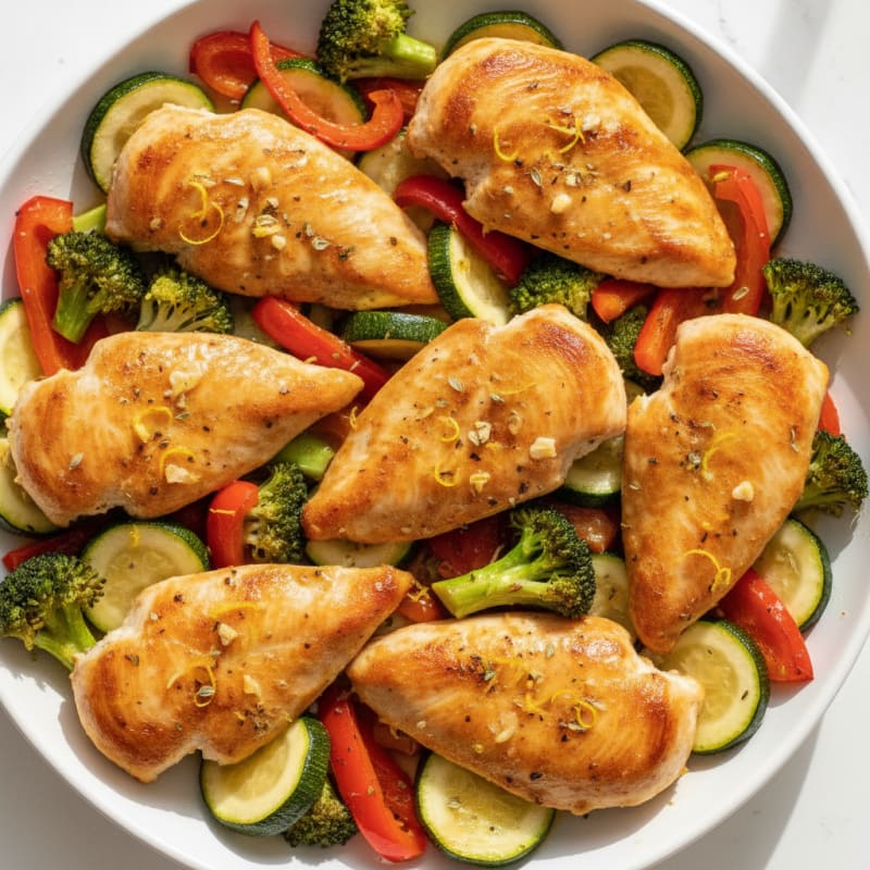 Sheet Pan Lemon Herb Chicken and Veggies