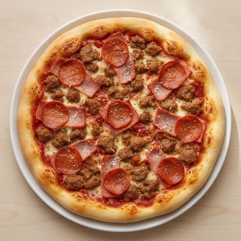 Meat Lovers Stuffed Crust Pizza