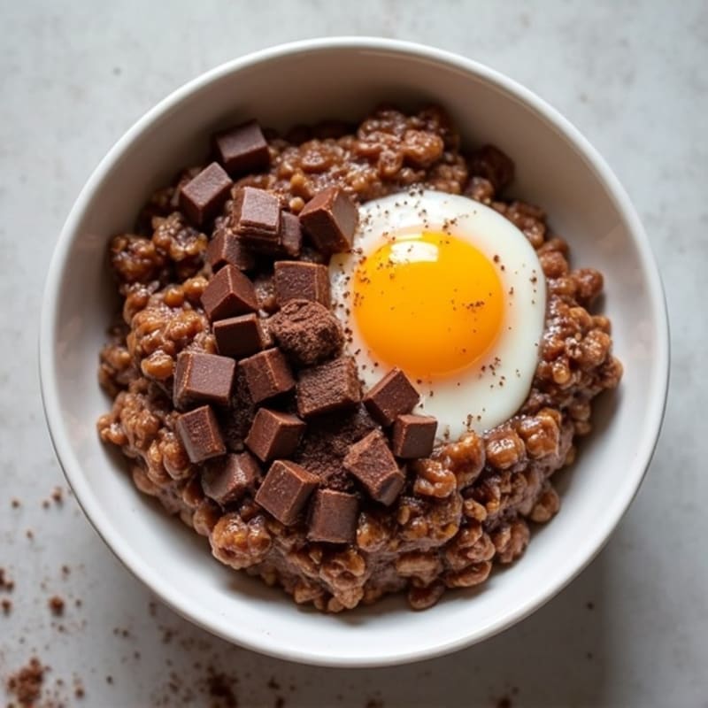 Baked Dark Chocolate Protein Oats