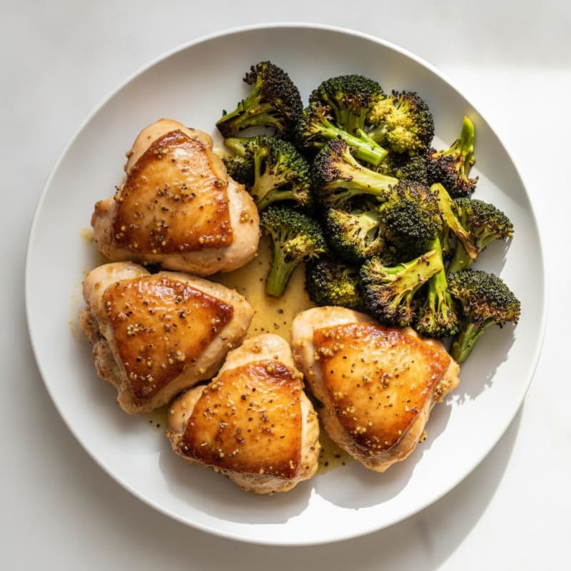 Sheet Pan Honey Mustard Chicken Thighs