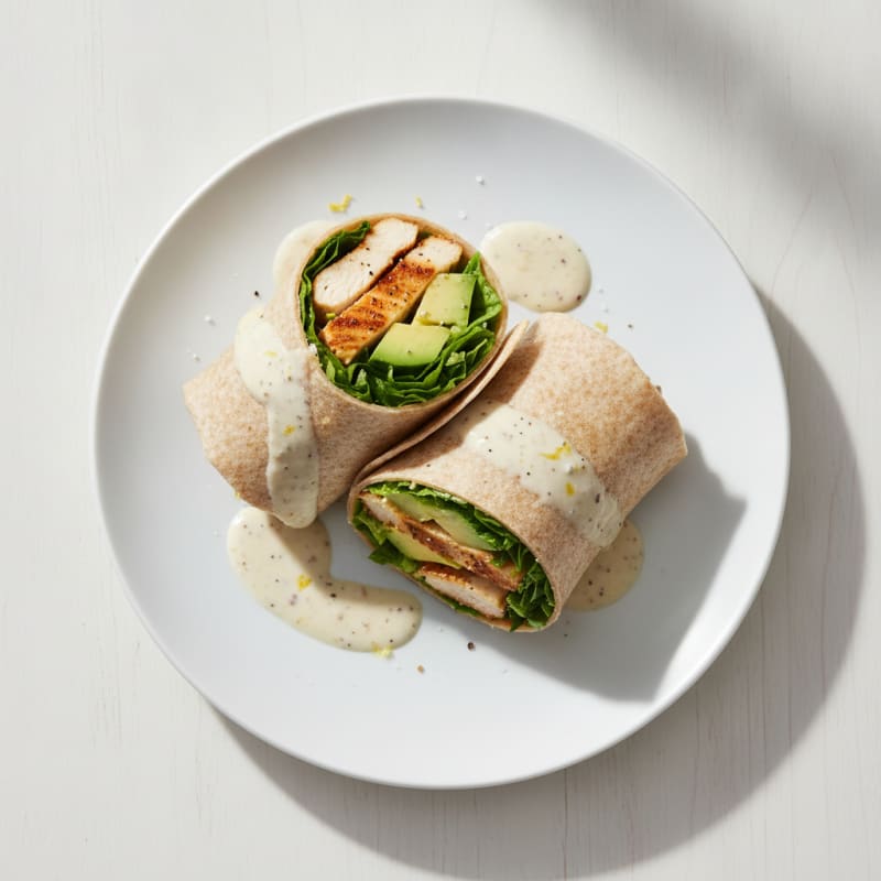 Chicken Caesar Salad Wraps