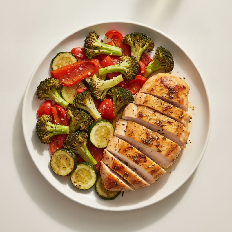 Herb-Roasted Chicken with Roasted Vegetables