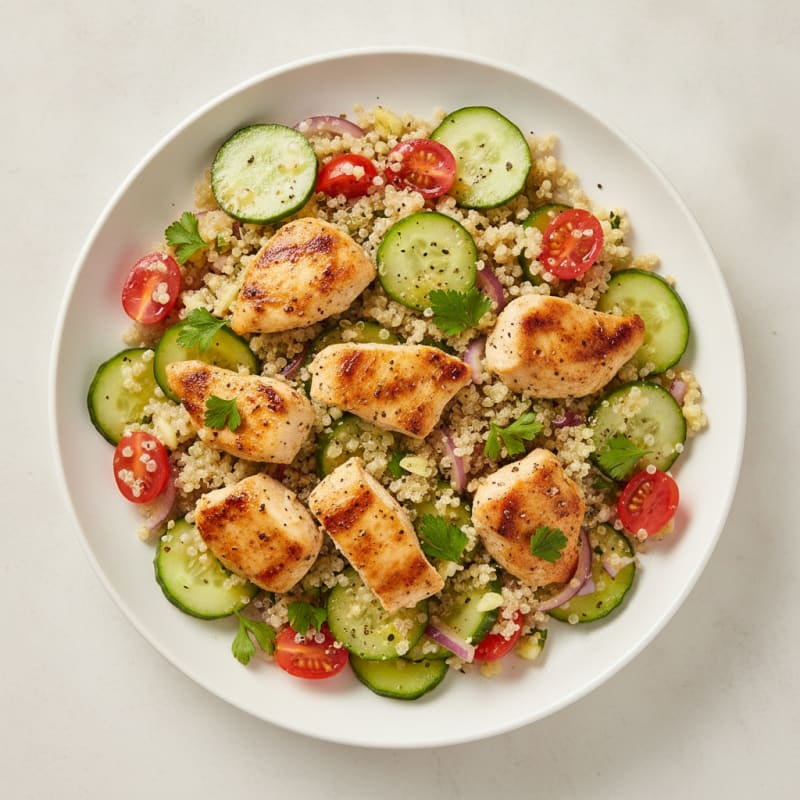 Lemon Herb Chicken and Quinoa Bowl