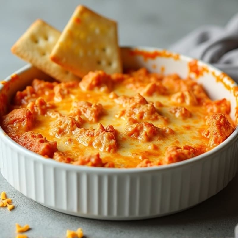 Healthy Creamy Baked Buffalo Chicken Dip