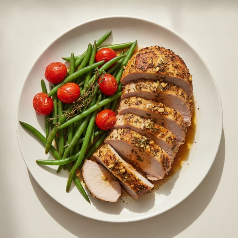 Garlic Herb Roasted Pork Loin