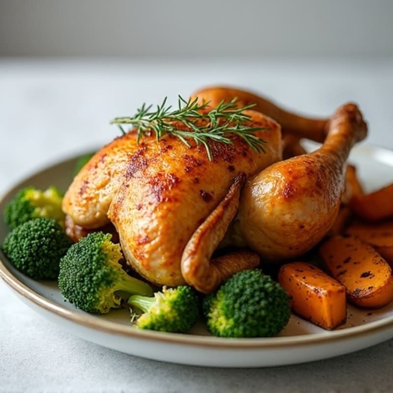 Crispy Herb-Roasted Whole Chicken