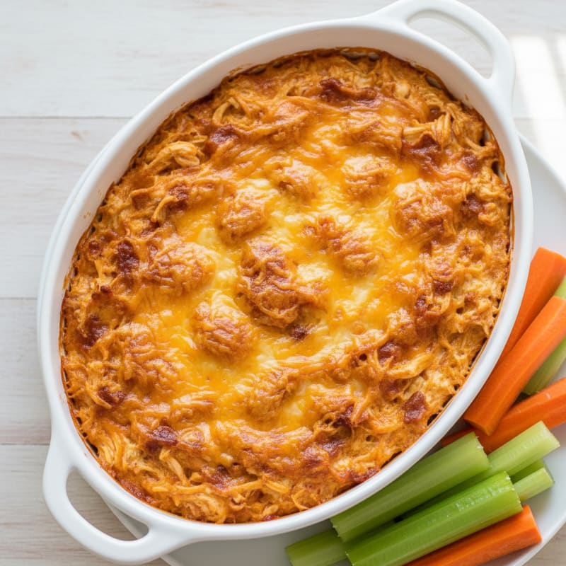 Buffalo Chicken Baked Dip