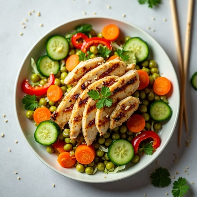 Crunchy Asian-Style Cucumber Carrot Salad