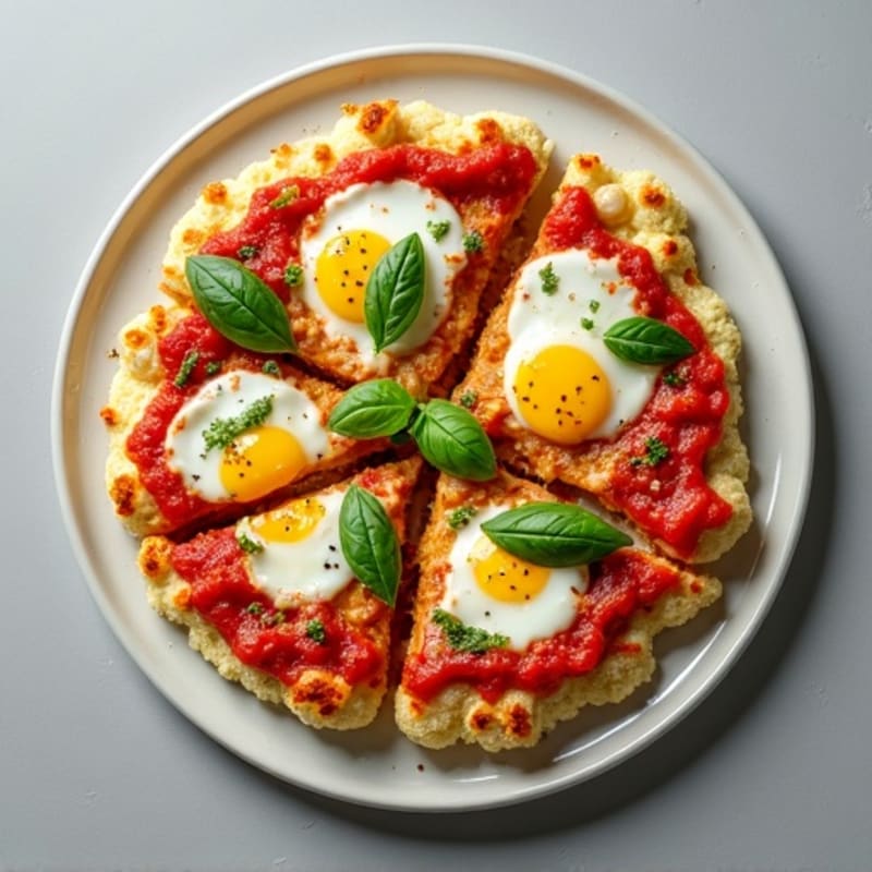 Cauliflower-Crust Chicken Pesto Pizza