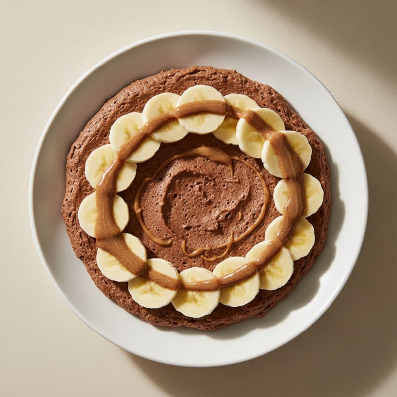 Silky Chocolate Protein Pudding with Sliced Bananas