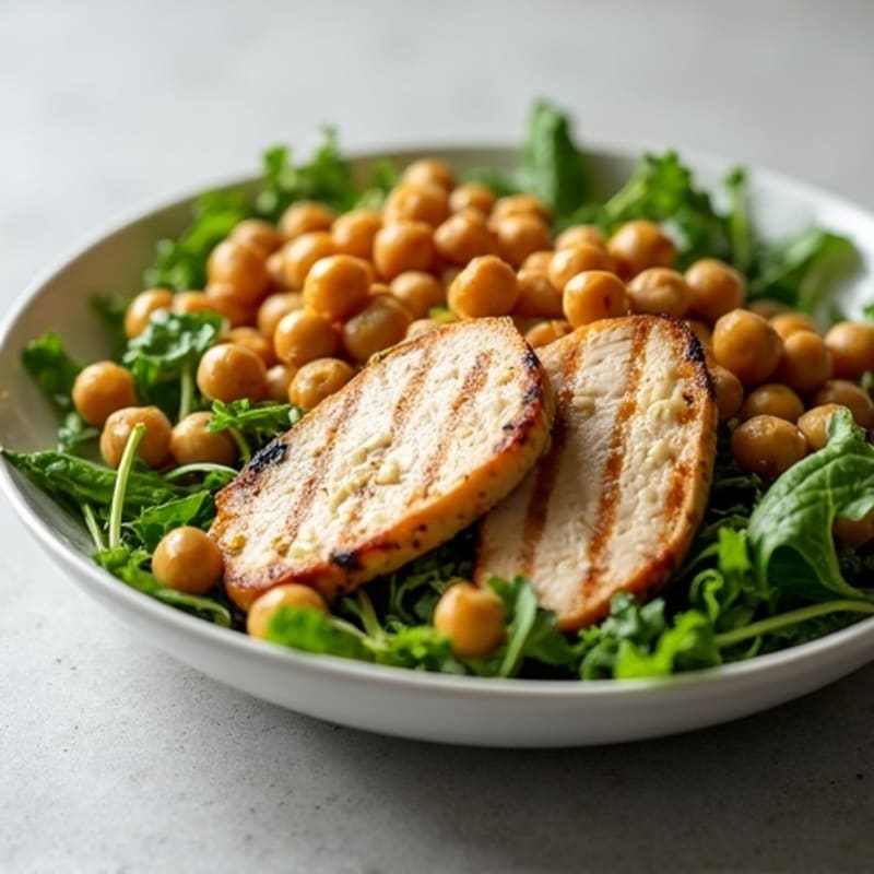 Grilled Chicken Breast Salad with Mixed Greens