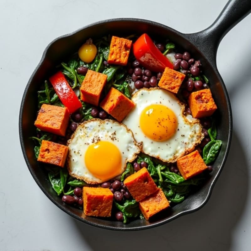 Budget-Friendly Black Bean Sweet Potato Skillet