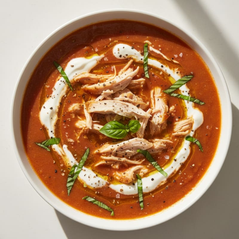 Creamy Roasted Tomato Basil Soup
