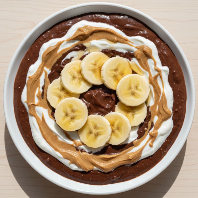 Silky Chocolate Protein Pudding with Greek Yogurt and Almond Butter