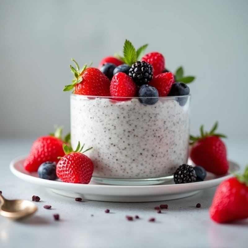 Creamy Protein-Packed Chia Pudding with Fresh Berries