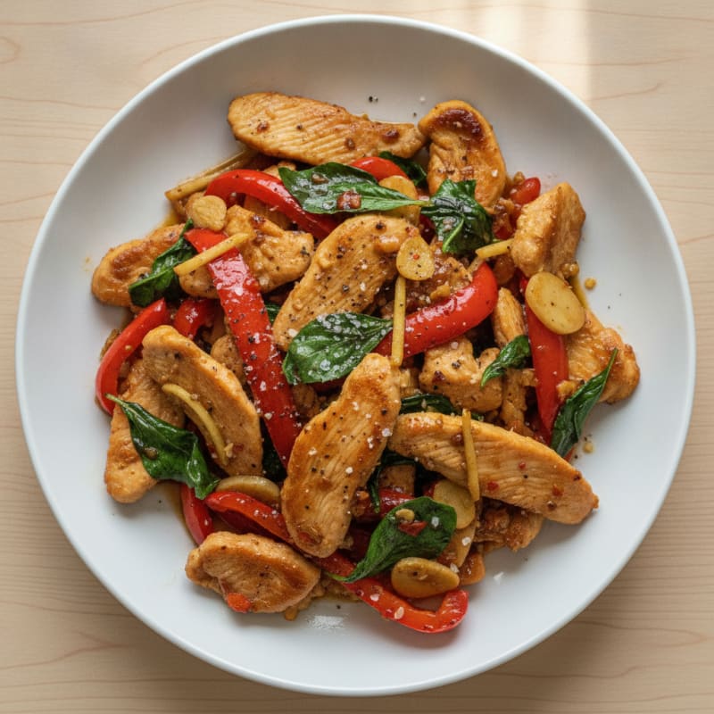 Thai Basil Chicken Stir-Fry