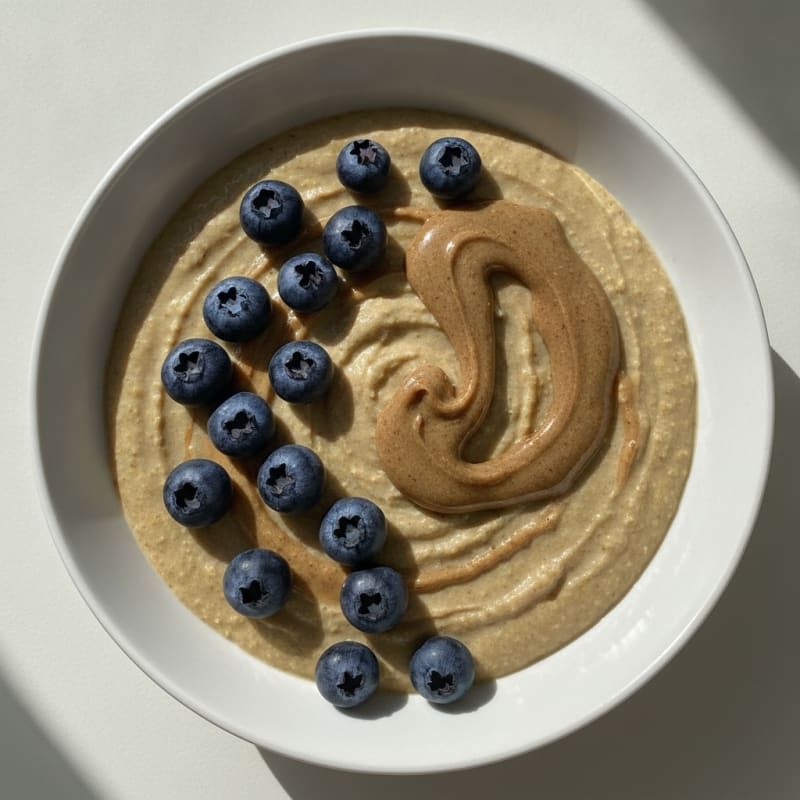 Creamy Vegan Protein Pudding with Pea Protein and Berries