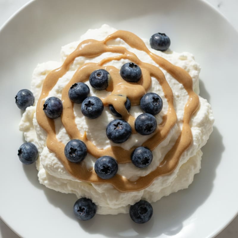 Silky Greek Yogurt Protein Mousse with Berries