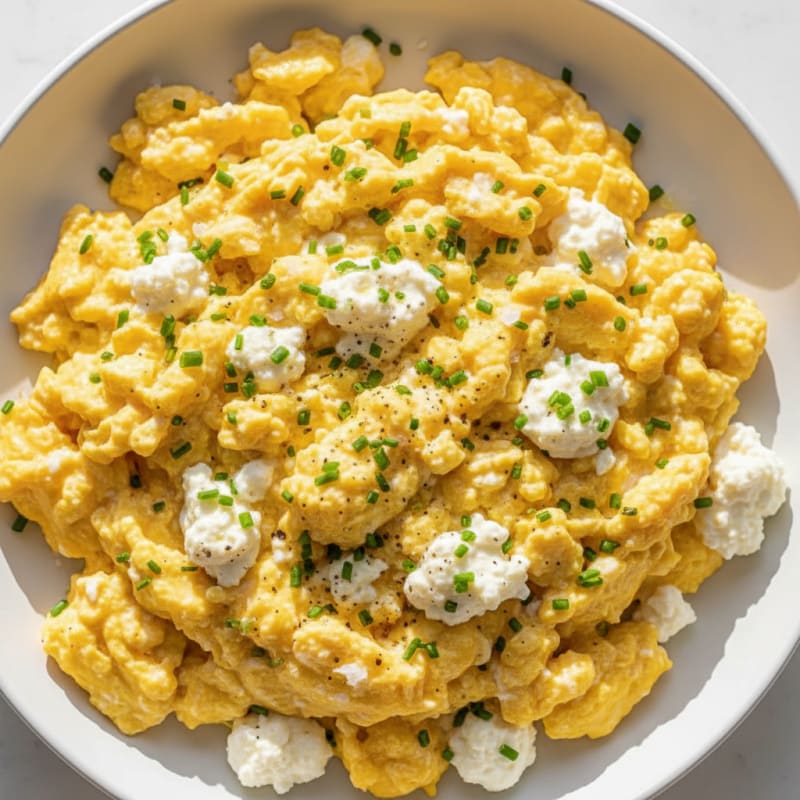 Savory Egg and Cottage Cheese Scramble