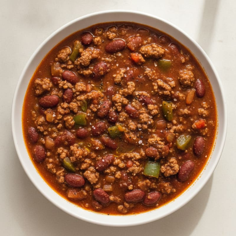 Hearty Slow Cooker Beef Chili