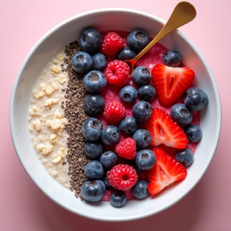 Creamy Protein Berry Overnight Oats