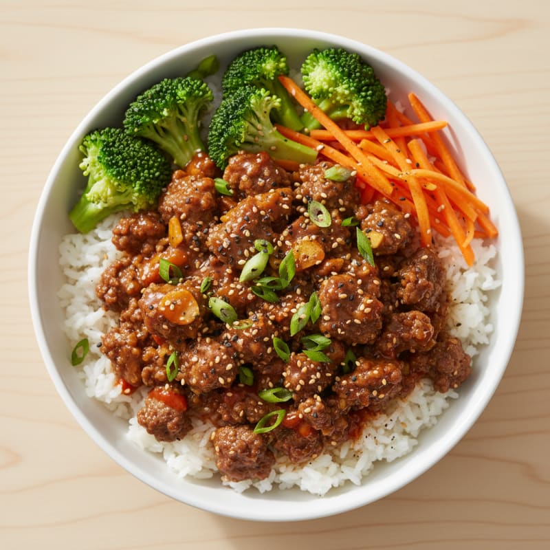 Tender Korean BBQ Beef Bowl