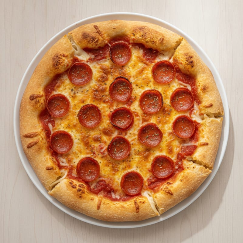 Pepperoni Stuffed Crust Pizza