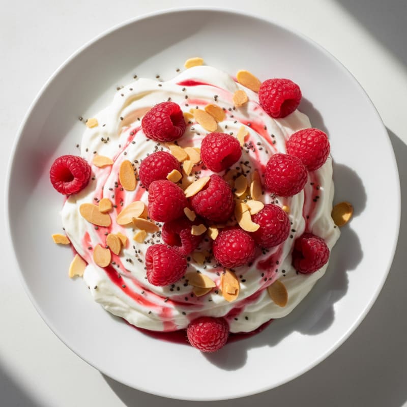 Greek Yogurt Protein Mousse with Berries