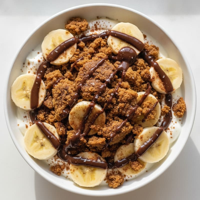 Chocolate Banana Protein Yogurt Parfait