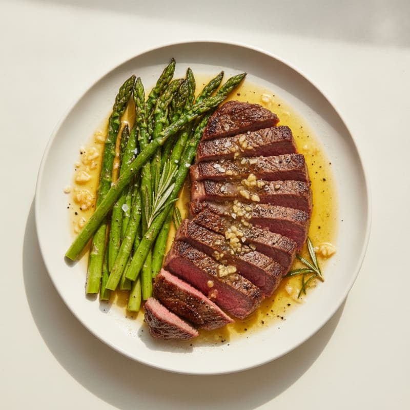 Pan-Seared Steak with Garlic Butter