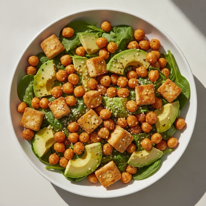 Roasted Chickpea and Avocado Salad