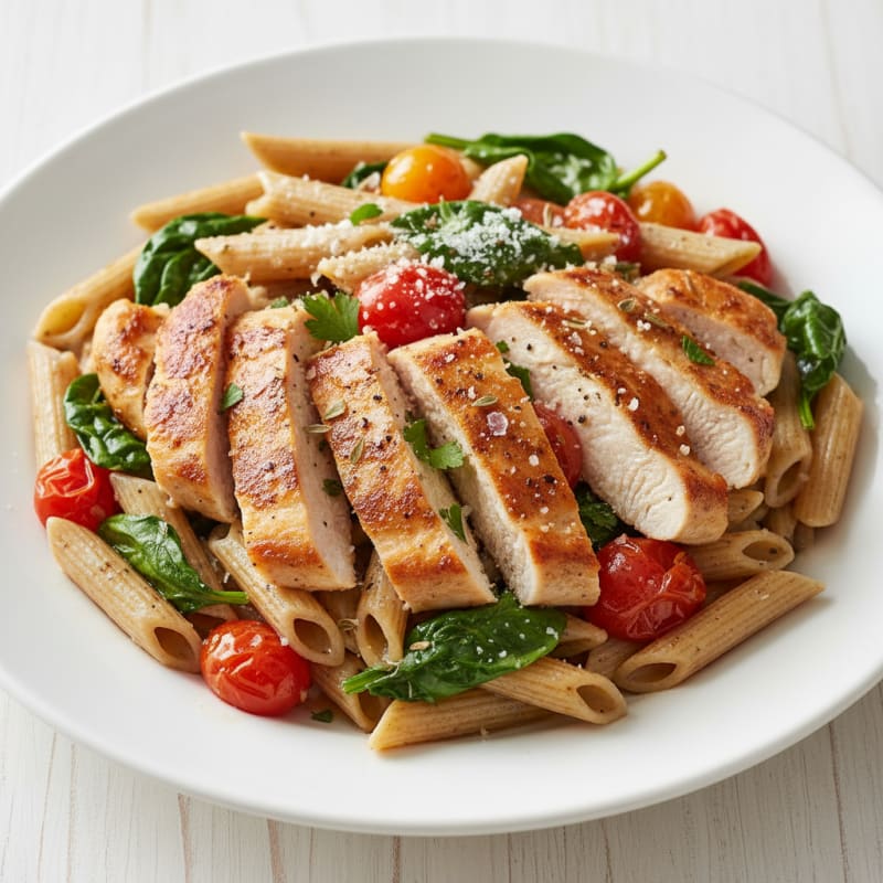Garlic Herb Chicken Penne Pasta