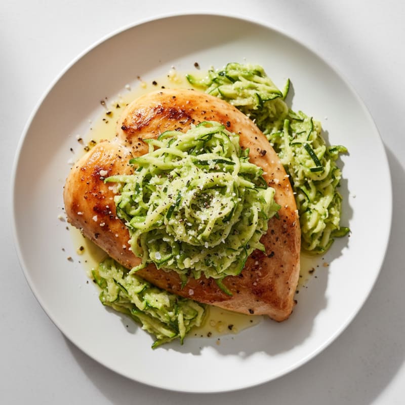 Lemon-Herb Chicken with Baked Zucchini