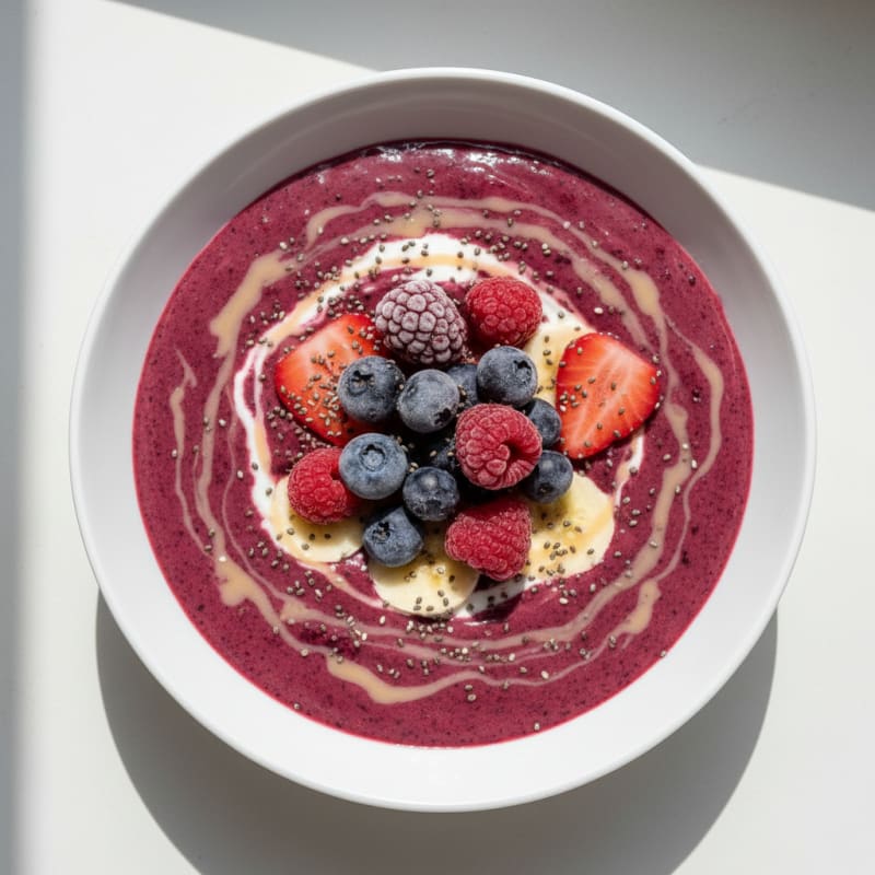 High-Protein Berry Blast Pre-Workout Smoothie