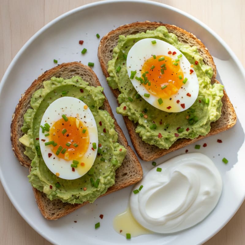 Avocado Egg Toast Breakfast