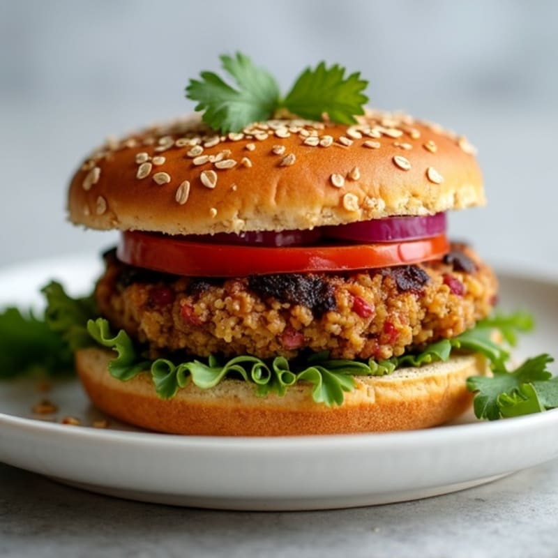 Smoky Chipotle Black Bean Quinoa Burgers
