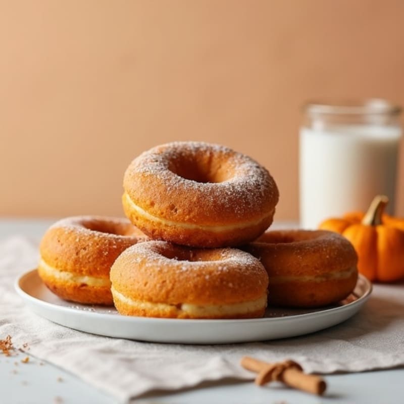 Protein-Packed Pumpkin Spice Baked Donuts