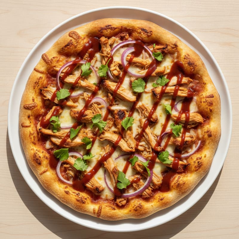 High-Protein BBQ Chicken Pizza