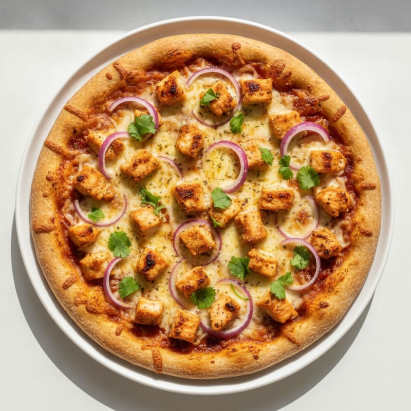 High-Protein BBQ Chicken Pizza