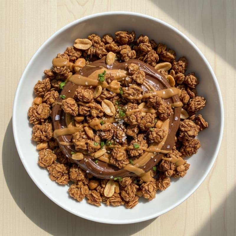 Chocolate Peanut Butter Premium Granola Bowl