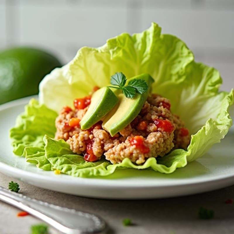 Spicy Sriracha Tuna Lettuce Wrap