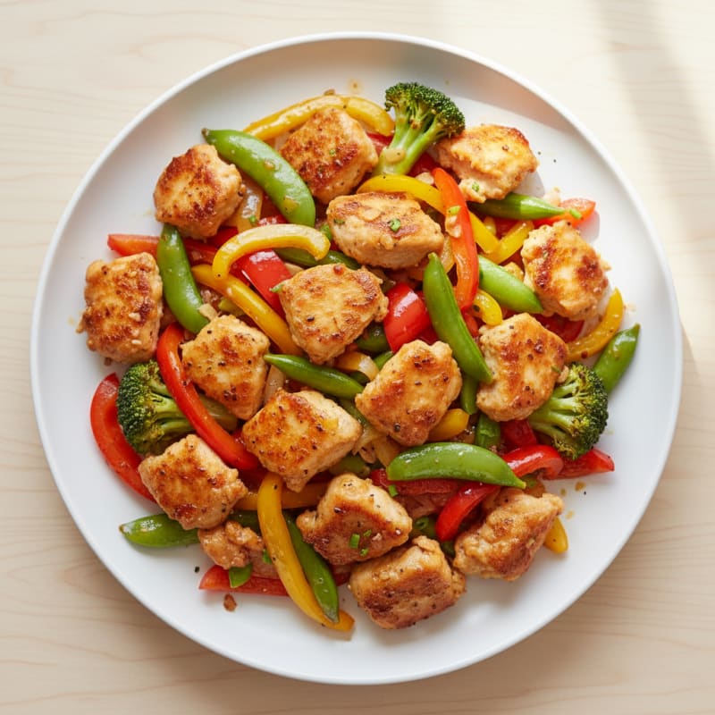 Crispy Sweet and Sour Chicken Stir-Fry
