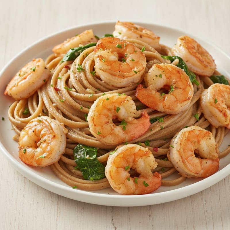 Garlic Butter Shrimp Scampi with Linguine