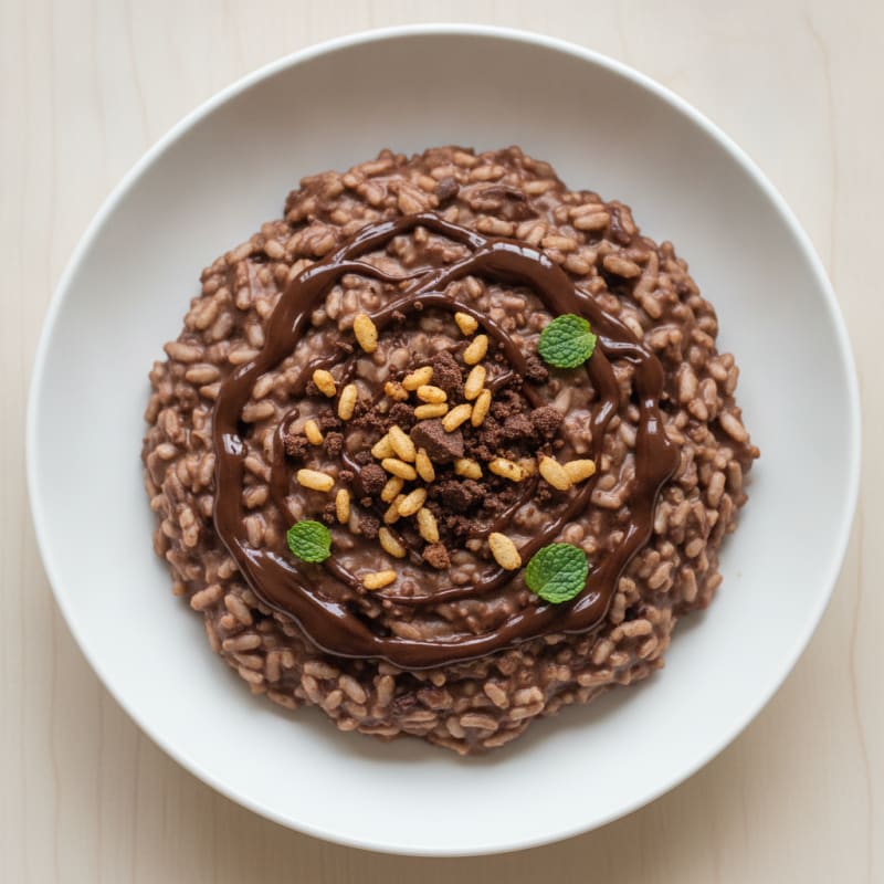 Chocolate Protein Rice Pudding