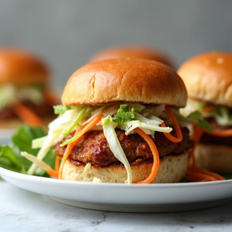 Lean Pulled Pork Sliders with Crunchy Slaw