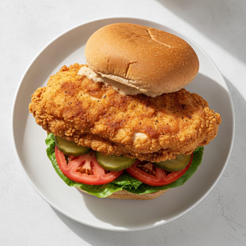 Crispy Buttermilk Fried Chicken Sandwich