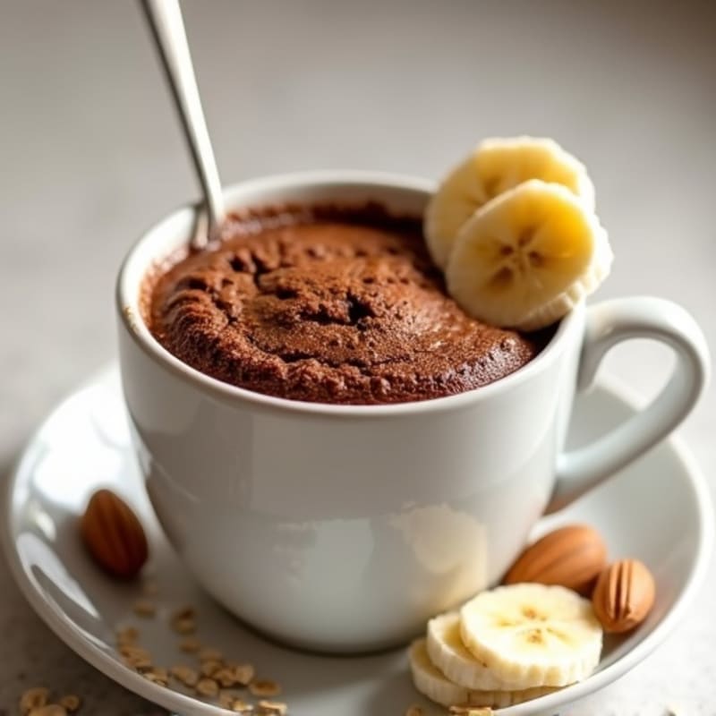Healthy Chocolate Protein Mug Cake